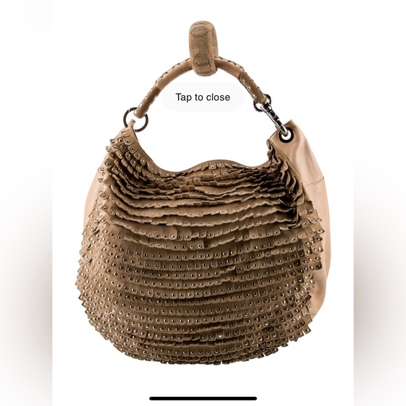 Jimmy Choo Tan Fringe Handbag With Matching Bangle - Picture 3 of 10